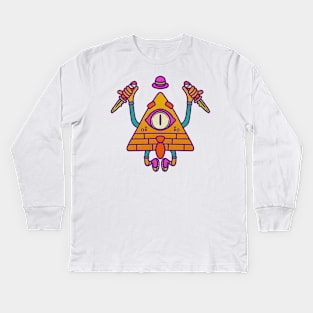 Stabby Triangle Kids Long Sleeve T-Shirt